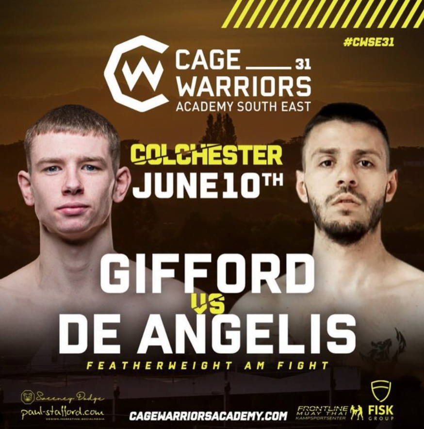 Rising MMA Fighter Jaccob Gifford Set to Showcase Skills at Cage Warriors Academy in Colchester at #CWSE31