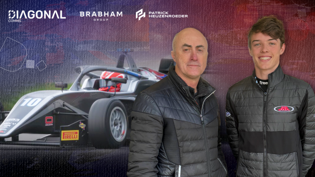 Diagonal Comms news: Aussie racer Patrick Heuzenroeder, 18, supported by Le Mans legend David Brabham and F1 comms/PR expert Matt Bishop